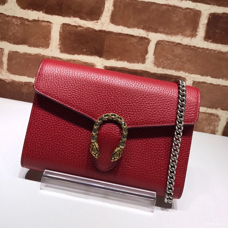 Firstbag ru leather Dionysus Gucci mini chain bag 0730